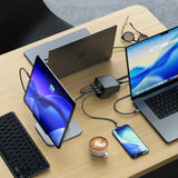 Satechi ChargeView 140W -pöytälaturi, avaruusmusta