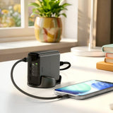 Satechi ChargeView 140W -pöytälaturi, avaruusmusta