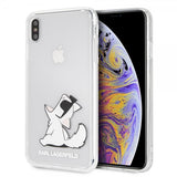 Karl Lagerfeld iPhone Xs Max -suojakuori Fun Choupette Transparent