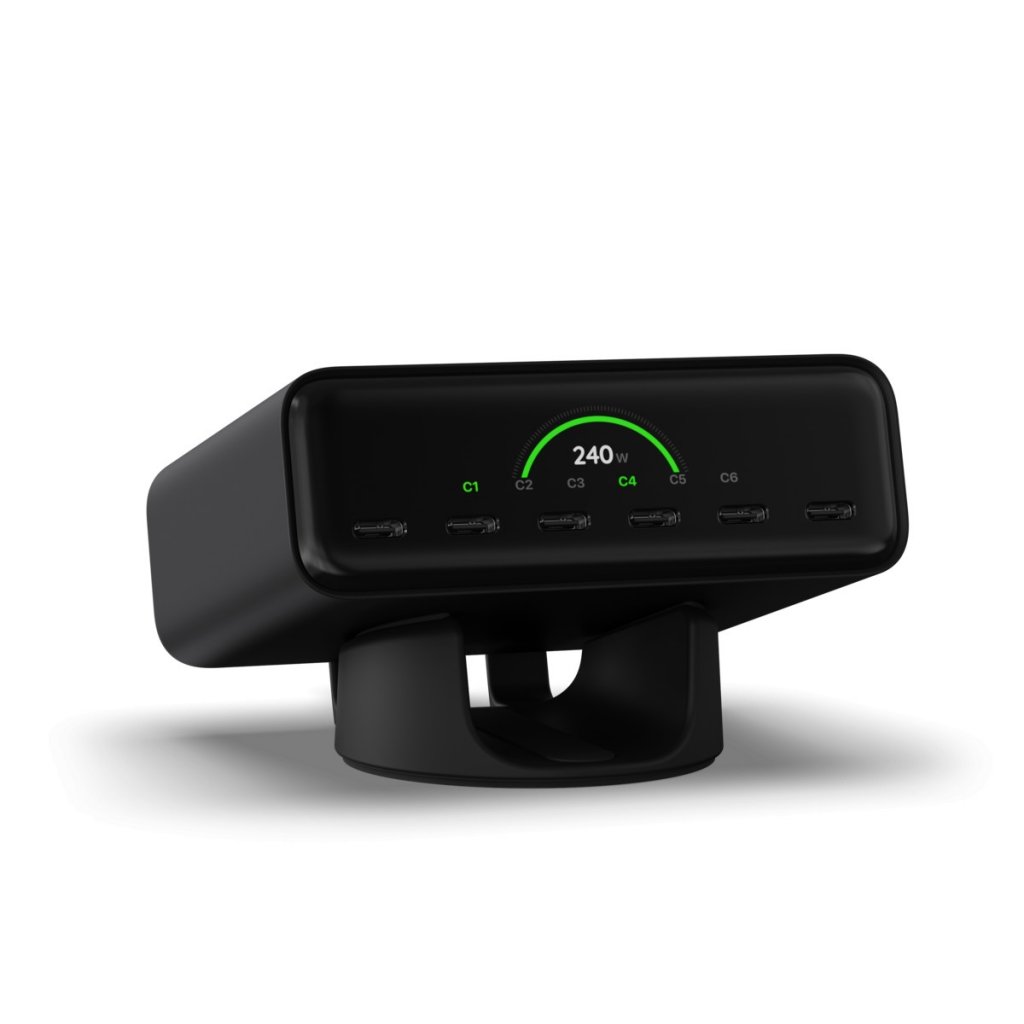 Satechi ChargeView 240W työpöytälaturi avaruusmusta