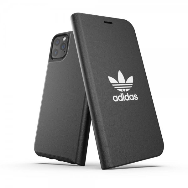 Adidas iPhone 11 Pro Max Kotelo OR Booklet Case FW19 Musta Valkoinen