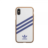 Adidas iPhone X/Xs -kuori TAI muotoonvalettu PU SS19 Valkoinen Sininen