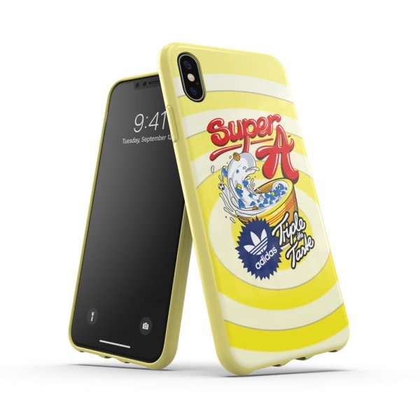 Adidas iPhone Xs Max kuori OR Moulded Case Bodega FW19 Shock Yellow