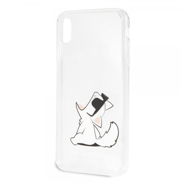 Karl Lagerfeld iPhone Xs Max -suojakuori Fun Choupette Transparent