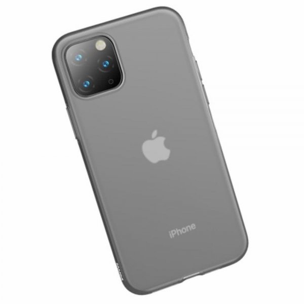Baseus iPhone 11 Pro -kuoret, Jelly Liquid Silica Gel, musta