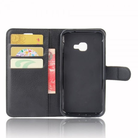 Samsung Galaxy Xcover 4/4S Kotelo Litsi Musta