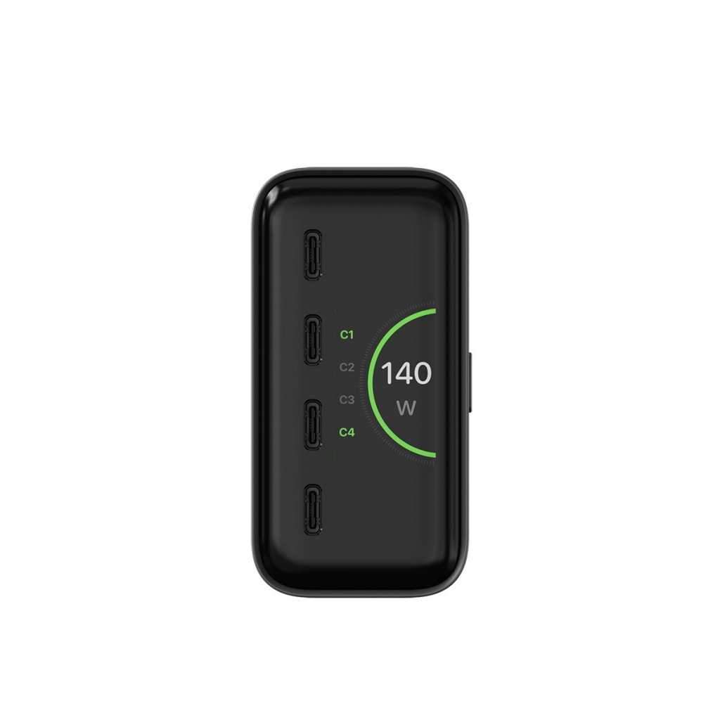 Satechi ChargeView 140W -pöytälaturi, avaruusmusta