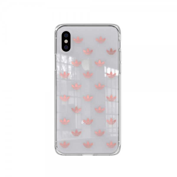Adidas iPhone X/Xs -kuori OR Snap Case Entry SS19 läpinäkyvä ruusukulta