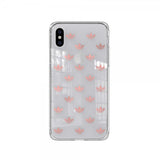 Adidas iPhone X/Xs -kuori OR Snap Case Entry SS19 läpinäkyvä ruusukulta