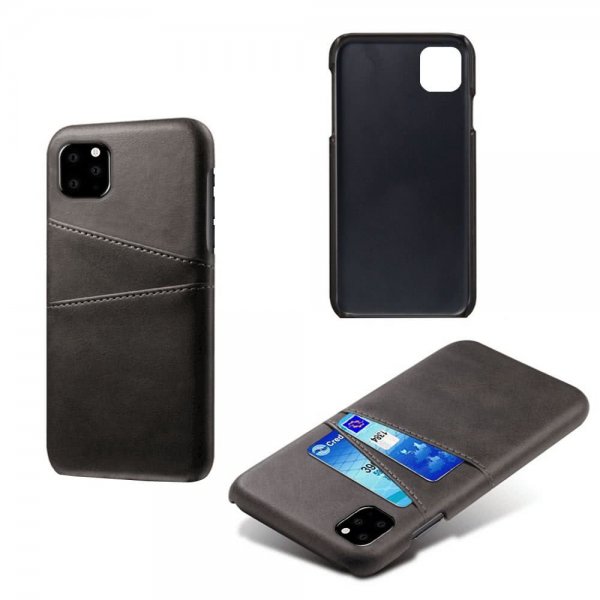 iPhone 11 Pro -kuoret kahdella korttipaikalla, musta