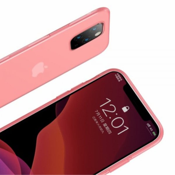 Baseus iPhone 11 Pro -kuoret, Jelly Liquid Silica Gel, punainen