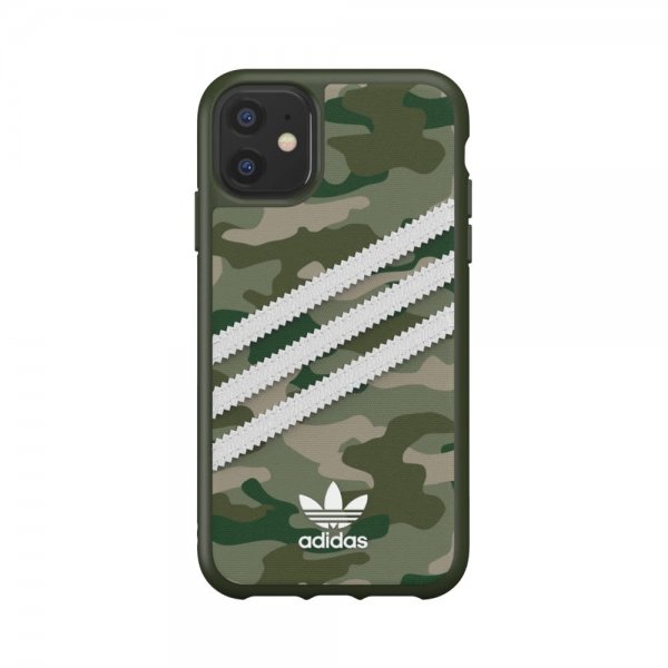 Adidas iPhone 11 -suojakuori OR Moulded Case Camo FW19 Raw Green