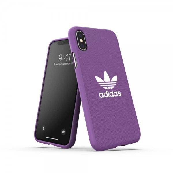 Adidas iPhone X/Xs -kuori TAI muotoiltu kangaskotelo SS19 Active Purple