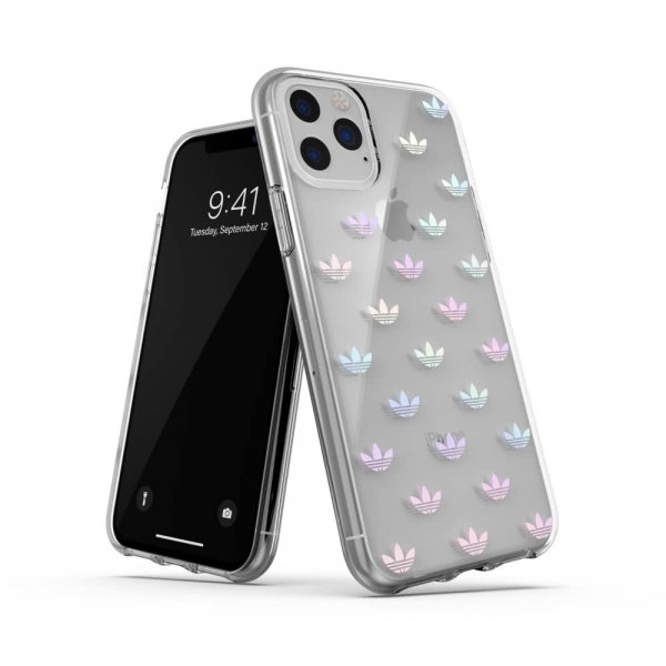 Adidas iPhone 11 Pro Kuori Snap Case ENTRY FW19 Läpinäkyvä Hopea