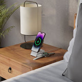 ALOGIC Matrix 3-in-1 Magneettinen Lataustelakka Apple Watch Laturilla Valkoinen