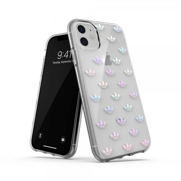 Adidas iPhone 11 -suojakuori Snap Case ENTRY FW19 Transparent Silver
