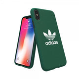 Adidas iPhone X/Xs -kuori TAI muotoiltu kangaskotelo FW19 Collegiate Green