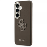Guess Samsung Galaxy S26 Plus Kotelo 4G Logo Grained Ruskea