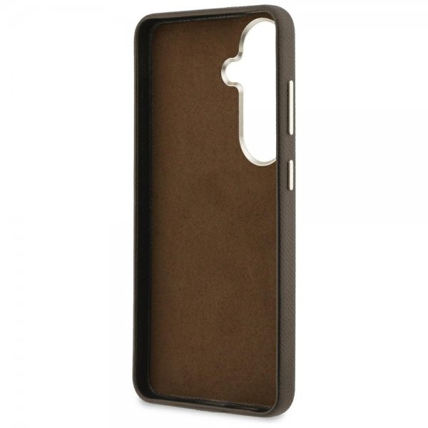 Guess Samsung Galaxy S26 Plus Kotelo 4G Logo Grained Ruskea