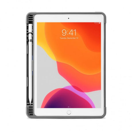 Pipetto iPad 10.2 (gen 7/8/9) Origami Pencil Shield -kotelo, musta