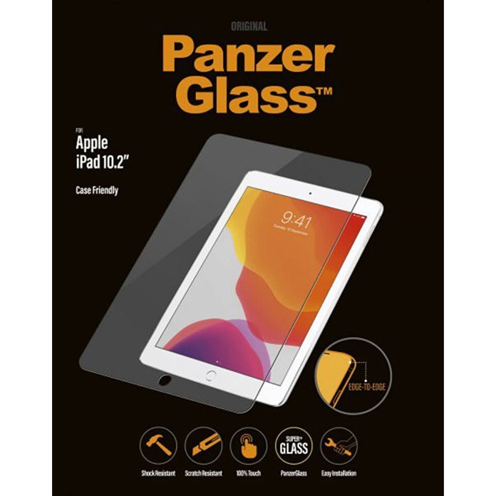 PanzerGlass iPad 10.2 (7./8./9. sukupolvi) Reunanmyötäinen näytönsuoja