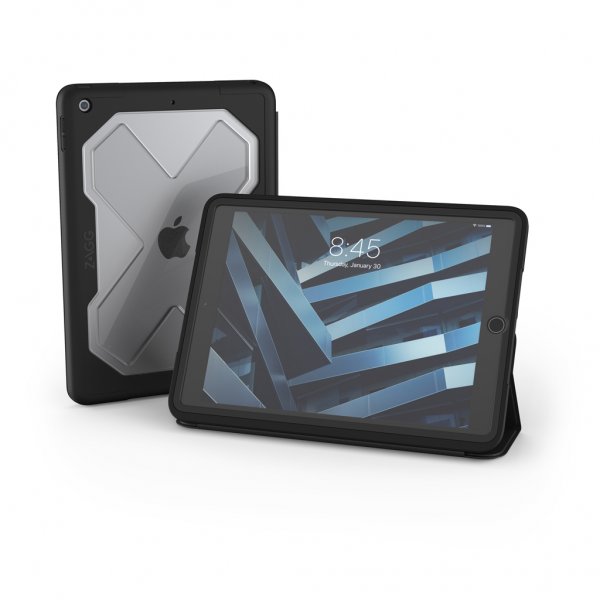 ZAGG iPad 10.2 Kotelo Rugged Messenger Hiilenharmaa