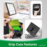 4smarts iPad 10.2 (gen 7/8/9) Kuori Rugged Kotelo Grip Musta