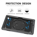 4smarts iPad 10.2 (gen 7/8/9) Kuori Rugged Kotelo Grip Musta