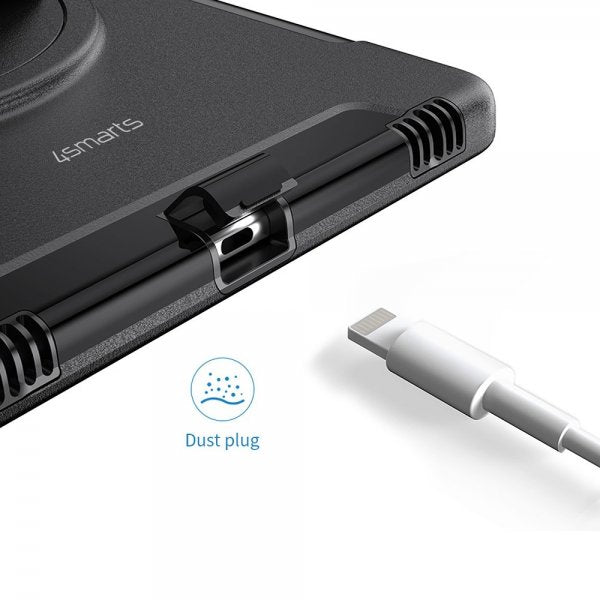 4smarts iPad 10.2 (gen 7/8/9) Kuori Rugged Kotelo Grip Musta