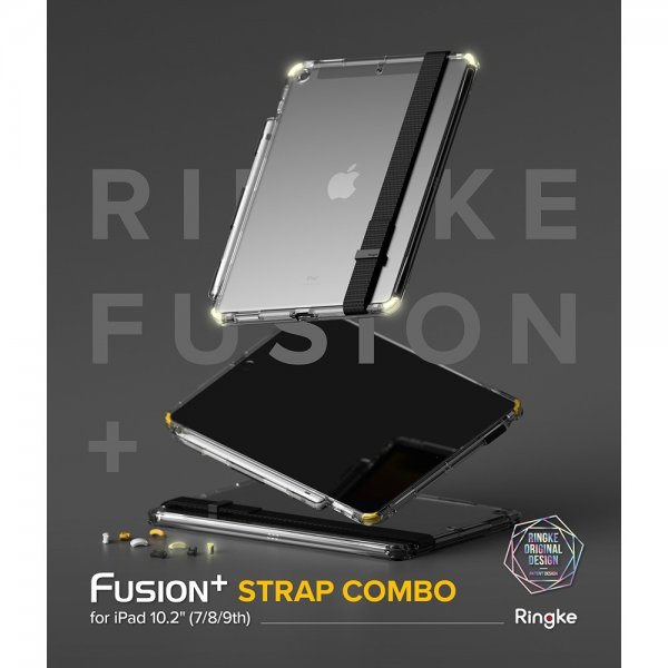 Ringke iPad 10.2 (7./8./9. sukupolvi) Fusion+ Strap Combo Lime Glow -suojakuori
