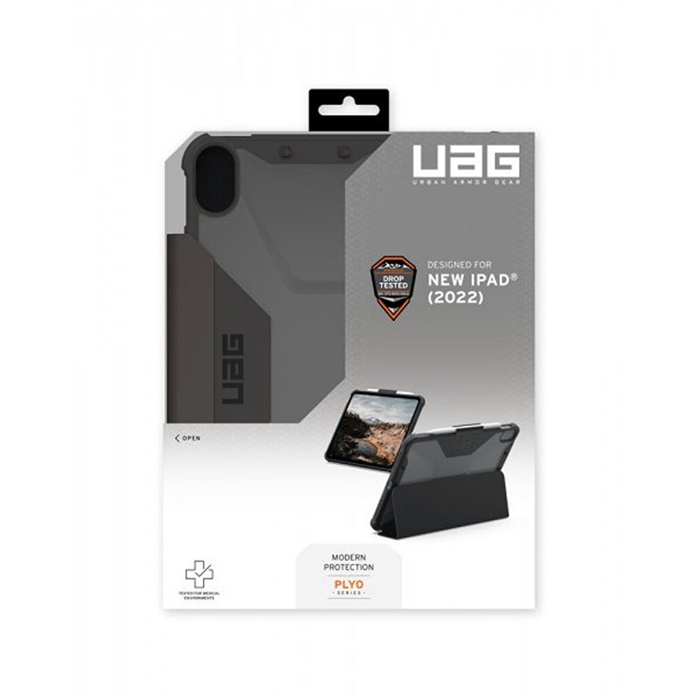 Urban Armor Gear (UAG) iPad 10.9 (gen 10)/iPad 11 (A16) Kotelo Plyo Folio Musta/Ice