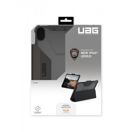 Urban Armor Gear (UAG) iPad 10.9 (gen 10)/iPad 11 (A16) Kotelo Plyo Folio Musta/Ice