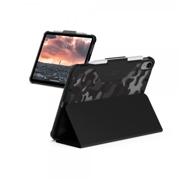 Urban Armor Gear (UAG) iPad 10.9 (10. sukupolvi)/iPad 11 (A16) Plyo Folio Midnight Camo -suojakotelo