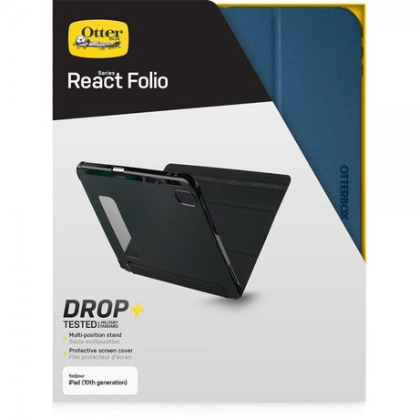 Otterbox iPad 10.9 (10. sukupolvi)/iPad 11 (A16) React Folio -suojakotelo, sininen