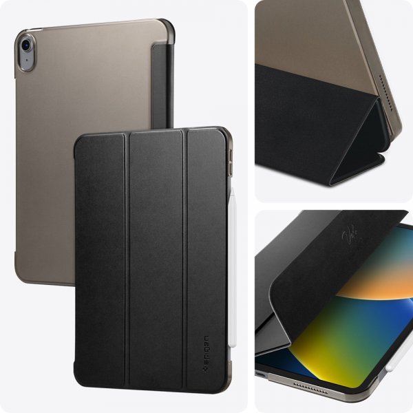 Spigen iPad 10.9 (gen 10)/iPad 11 (A16) Suojakotelo Smart Fold Musta