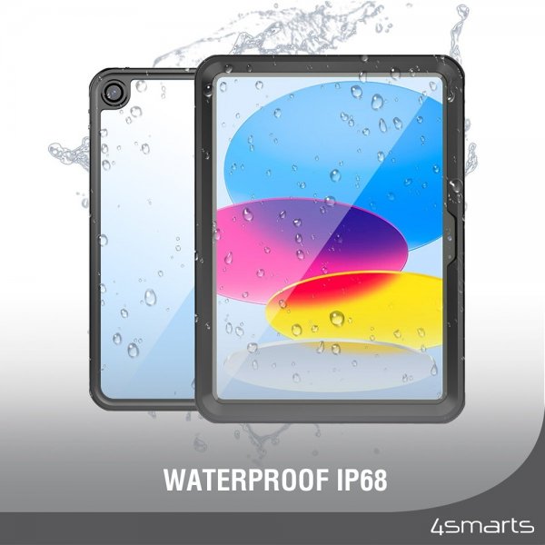 4smarts iPad 10.9 (gen 10)/iPad 11 (A16) Kuori Active Pro Rugged Kotelo Stark Musta