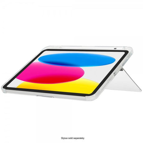 Targus iPad 10.9 (10. gen)/iPad 11 (A16) -suojakotelo Click-In Clear + Kickstand, läpinäkyvä