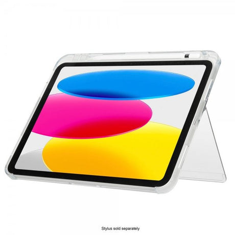 Targus iPad 10.9 (10. gen)/iPad 11 (A16) -suojakotelo Click-In Clear + Kickstand, läpinäkyvä