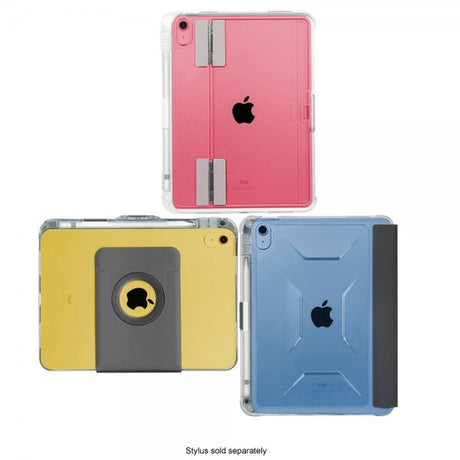Targus iPad 10.9 (10. gen)/iPad 11 (A16) -suojakotelo Click-In Clear + Kickstand, läpinäkyvä