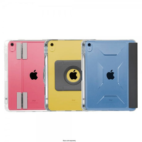Targus iPad 10.9 (10. gen)/iPad 11 (A16) -suojakotelo Click-In Clear + Kickstand, läpinäkyvä