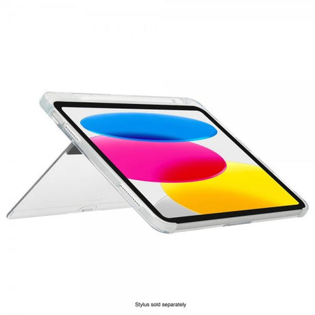 Targus iPad 10.9 (10. gen)/iPad 11 (A16) -suojakotelo Click-In Clear + Kickstand, läpinäkyvä