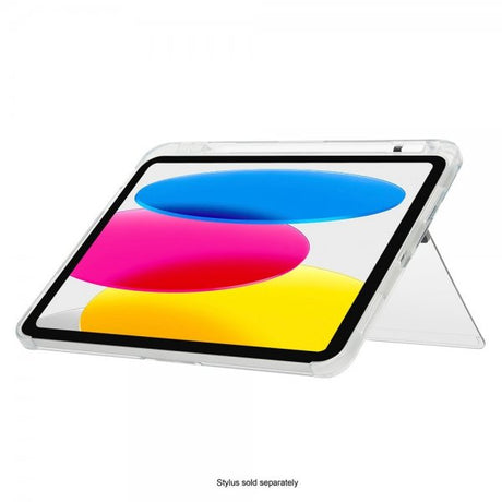 Targus iPad 10.9 (10. gen)/iPad 11 (A16) -suojakotelo Click-In Clear + Kickstand, läpinäkyvä