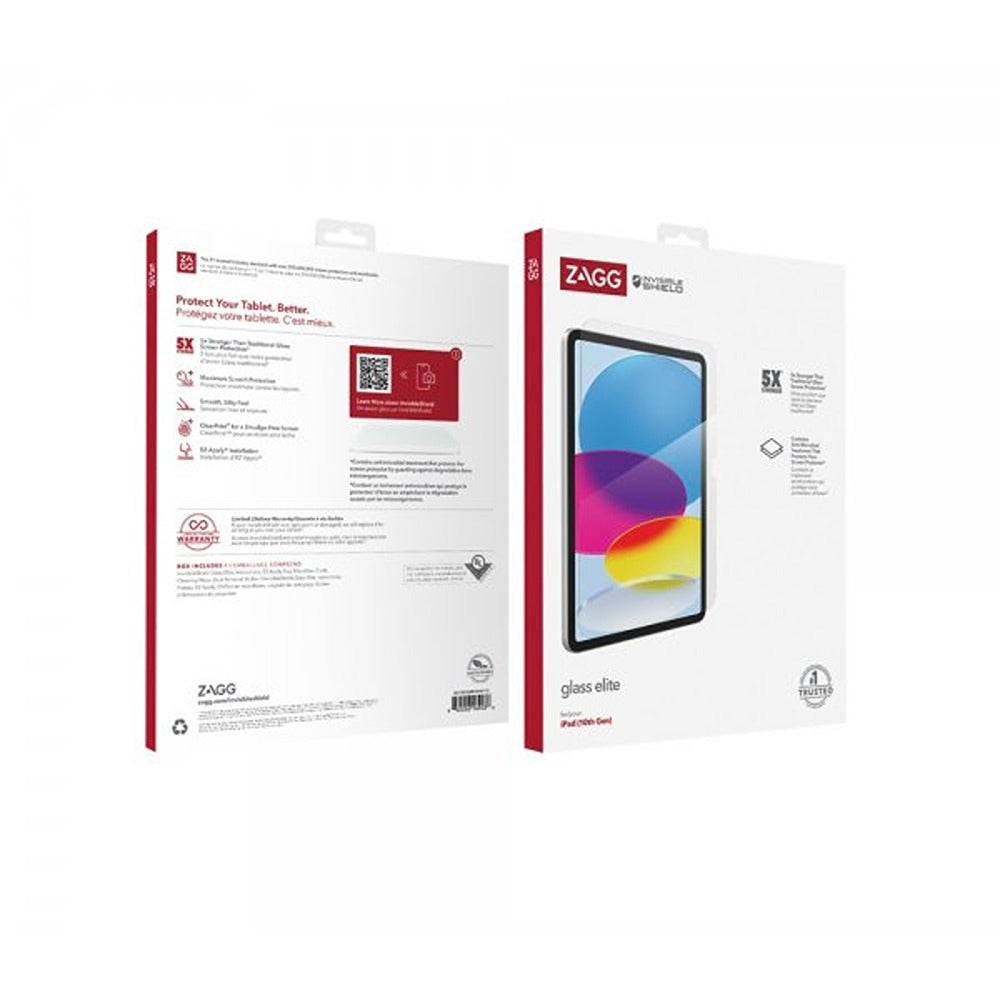 ZAGG InvisibleShield iPad 10.9 (gen 10)/iPad 11 (A16) Glass Elite -näytönsuoja