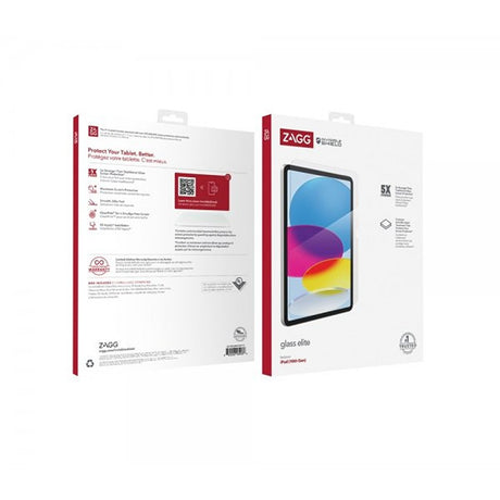 ZAGG InvisibleShield iPad 10.9 (gen 10)/iPad 11 (A16) Glass Elite -näytönsuoja