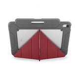 Pipetto iPad 10.9 (10. sukupolvi)/iPad 11 (A16) kotelo Origami No2 Pencil Shield Tummanpunainen