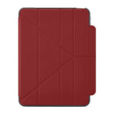 Pipetto iPad 10.9 (10. sukupolvi)/iPad 11 (A16) kotelo Origami No2 Pencil Shield Tummanpunainen