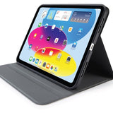 Pipetto iPad 10.9 (10. sukupolvi)/iPad 11 (A16) Rotating Folio -kotelo, musta