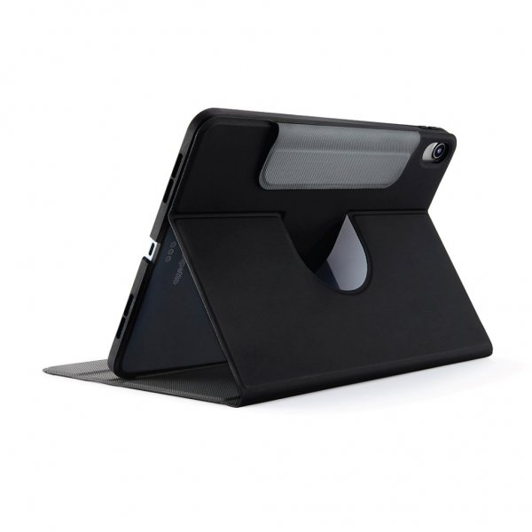 Pipetto iPad 10.9 (10. sukupolvi)/iPad 11 (A16) Rotating Folio -kotelo, musta