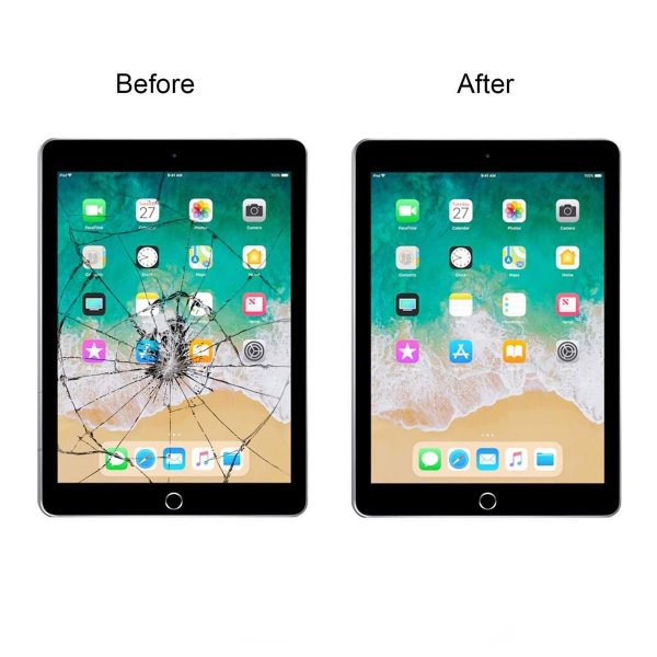 iPad 9 10.2 2021 Lasinen Kosketusnäyttö Premium - Musta