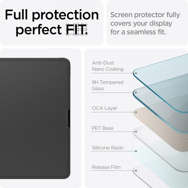 Spigen iPad Air 13 (M2/M3/M4) Näytönsuoja Paper Touch EZ Fit